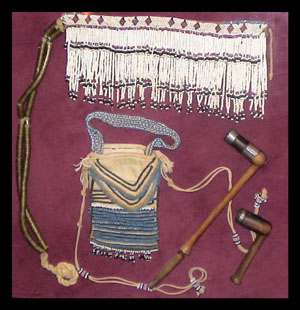 Mounted Collage of Xhosa Beadwork and Items - Xhosa People, South