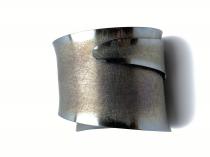 Oxidized Sterling Silver Cuff Bracelet - RKB24 3