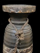 Rustic Nepalese Wooden Ghee Pot, or Jar 4