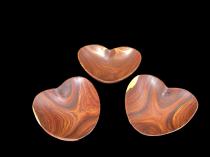 Teak heart shape serving dish- Zambia 2