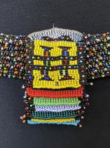 Mounted Assemblage of Traditional  Beaded Adornments and Love Letters - Zulu People, South Africa (1347) 1