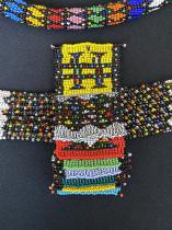 Mounted Assemblage of Traditional  Beaded Adornments and Love Letters - Zulu People, South Africa (1347) 4