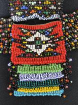 Mounted Assemblage of Traditional  Beaded Adornments and Love Letters - Zulu People, South Africa (1347) 5