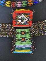 Mounted Assemblage of Traditional  Beaded Adornments and Love Letters - Zulu People, South Africa (1347) 6