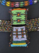 Mounted Assemblage of Traditional  Beaded Adornments and Love Letters - Zulu People, South Africa (1347) 7