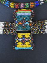 Mounted Assemblage of Traditional  Beaded Adornments and Love Letters - Zulu People, South Africa (1347) 9