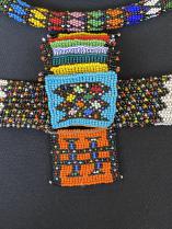 Mounted Assemblage of Traditional  Beaded Adornments and Love Letters - Zulu People, South Africa (1347) 11