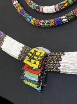 Mounted Assemblage of Traditional  Beaded Adornments and Love Letters - Zulu People, South Africa (1347) 12