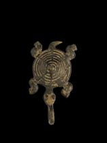 Bronze Turtle Pendant - Tusyan People, Burkina Faso 1