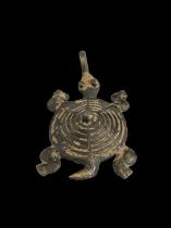 Bronze Turtle Pendant - Tusyan People, Burkina Faso 3
