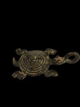 Bronze Turtle Pendant - Tusyan People, Burkina Faso 4