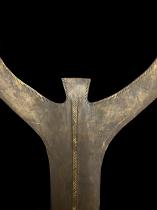 Double Sickle Brass Blade - Bango or Ngbaka People, D.R. Congo 8