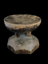 Wooden Stool with Scalloped Base - Lozi People, Zambia 1