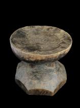 Wooden Stool with Scalloped Base - Lozi People, Zambia 2