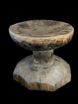 Wooden Stool with Scalloped Base - Lozi People, Zambia 5