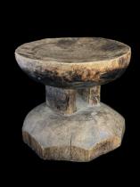 Wooden Stool with Scalloped Base - Lozi People, Zambia 6