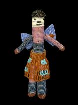 Beaded Angel Doll with Blue Wings- South Africa