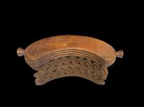 Wooden Stool/Headrest - Dinka People, South Sudan  2