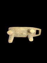 Wooden Stool with Handle - Baule People, Ivory Coast 9