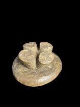 Wooden Stool with Worn Down Legs- Lozi People, Zambia 3