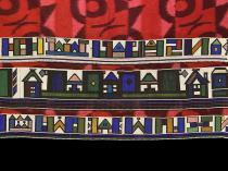 'Nguba' Marriage Blanket Cape - Ndebele People, South Africa (#3425) 8