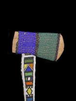 Beaded Dance Mace in the shape of an Ax - Ndebele People, South Africa 1