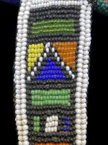 Beaded Dance Mace in the shape of an Ax - Ndebele People, South Africa 3