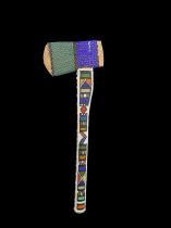 Beaded Dance Mace in the shape of an Ax - Ndebele People, South Africa 4