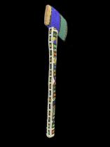 Beaded Dance Mace in the shape of an Ax - Ndebele People, South Africa 6