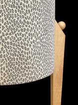 Leopard Pattern Maple Wood Pedestal 6