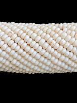 White Beaded Neck Ring (Isigolwase)- Ndebele People, South Africa 3