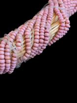 Pink Beaded Neck Ring (Isigolwase)- Ndebele People, South Africa 1