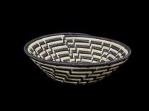 Black and Beige Woven Sisal basket - Kenya - Sold 4