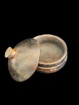 Wooden Food Bowl Container - Lozi People, Zambia 4