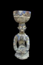 Large Figurative Offering Bowl - Yoruba People, Nigeria