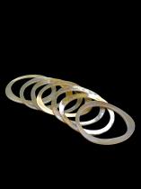 Set of 7 asymmetrical shaped horn bracelets (2 sets left) 1