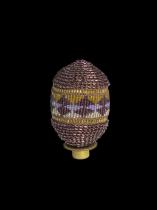 Fully Beaded Egg Shaped Ornament - South Africa 3