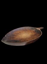 Large Wooden Leaf Shaped Food Tray - Naga People, N.E. India 3