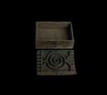 Bronze Box with Spiral Design on Lid - Ashanti People, Ghana 1