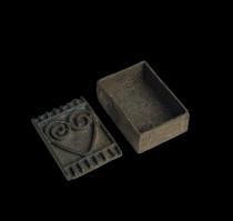 Bronze Box with Heart Design on Lid - Ashanti People, Ghana 2