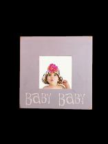 Lavender Colored Wooden Picture Frame for Baby