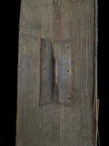 Worn Basketry Shield with Wooden Frame and Handle - Mongo Region, D.R. Congo 6