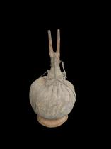 Tribal Butter Churn/Fat Container W/ Horned Wood Stopper ( Akutam) - Turkana People, Kenya 2