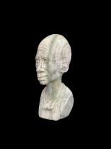 Small Realistic Bust carved from Butter Jade - Zimbabwe 2