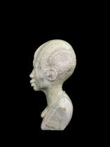 Small Realistic Bust carved from Butter Jade - Zimbabwe 3