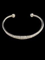 Thin Sterling Silver Bracelet - Tuareg People, nomads of the south Sahara.