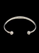 Thin Sterling Silver Bracelet - Tuareg People, nomads of the south Sahara. 2