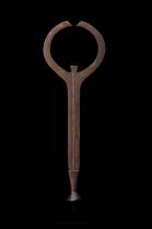 Double Sickle Brass Blade - Bango or Ngbaka People, D.R. Congo - SOLD 13