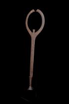 Double Sickle Brass Blade - Bango or Ngbaka People, D.R. Congo - SOLD 14