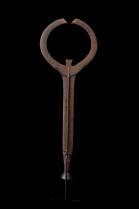 Double Sickle Brass Blade - Bango or Ngbaka People, D.R. Congo - SOLD 15